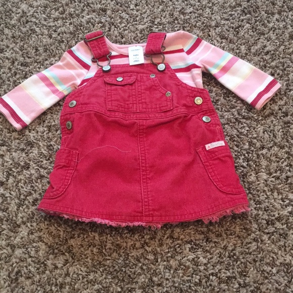 Old Navy Other - Old Navy Corduroy Overall Dress and Shirt